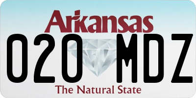 AR license plate 020MDZ