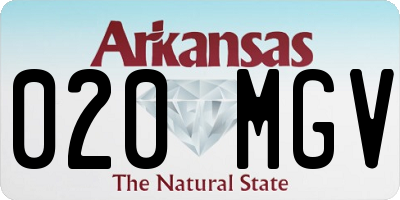 AR license plate 020MGV