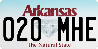 AR license plate 020MHE