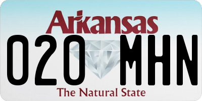 AR license plate 020MHN