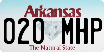AR license plate 020MHP