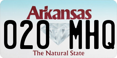 AR license plate 020MHQ