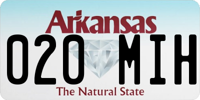 AR license plate 020MIH