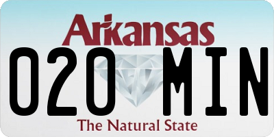 AR license plate 020MIN