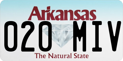 AR license plate 020MIV