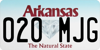 AR license plate 020MJG