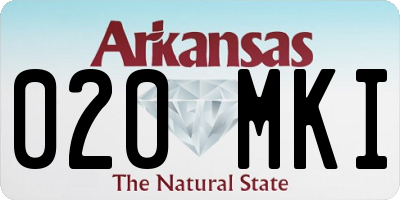 AR license plate 020MKI