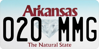 AR license plate 020MMG