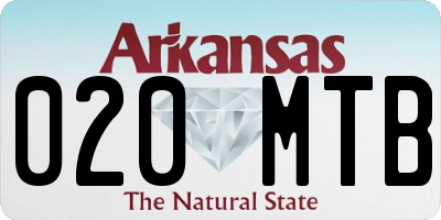 AR license plate 020MTB