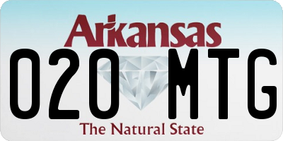 AR license plate 020MTG