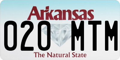 AR license plate 020MTM