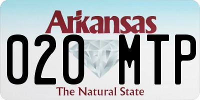 AR license plate 020MTP
