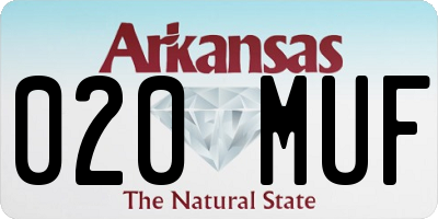AR license plate 020MUF