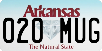 AR license plate 020MUG