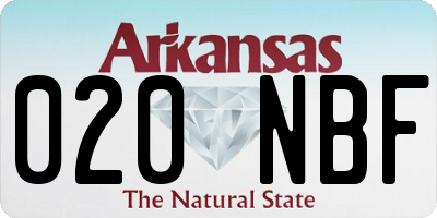 AR license plate 020NBF