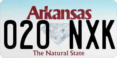 AR license plate 020NXK
