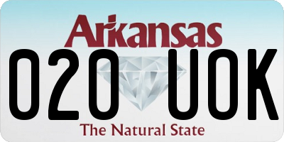 AR license plate 020UOK