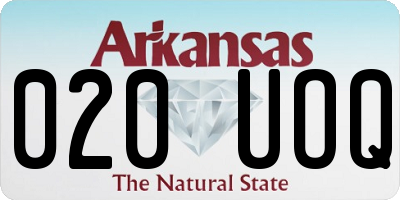 AR license plate 020UOQ