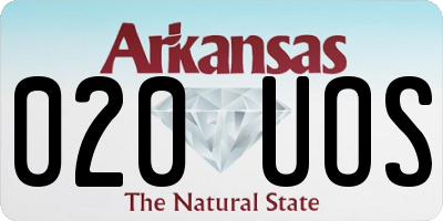 AR license plate 020UOS