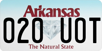 AR license plate 020UOT
