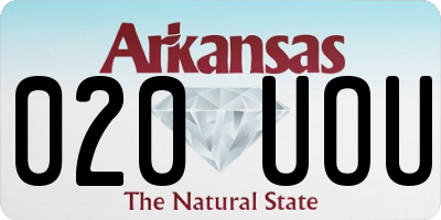 AR license plate 020UOU
