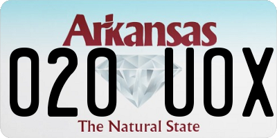 AR license plate 020UOX