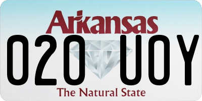AR license plate 020UOY