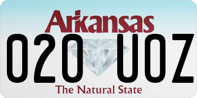 AR license plate 020UOZ