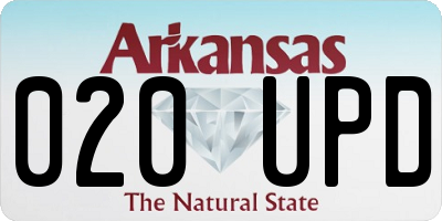 AR license plate 020UPD