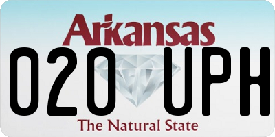 AR license plate 020UPH