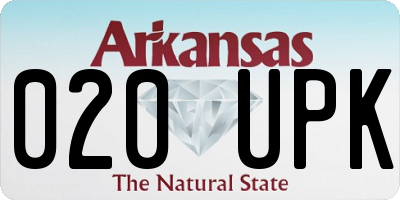 AR license plate 020UPK