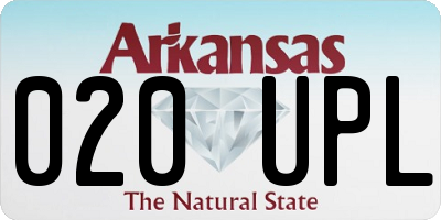 AR license plate 020UPL