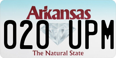 AR license plate 020UPM