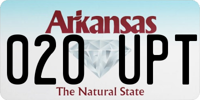 AR license plate 020UPT