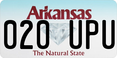 AR license plate 020UPU