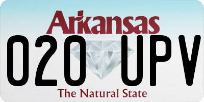 AR license plate 020UPV