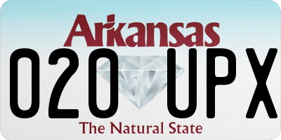 AR license plate 020UPX