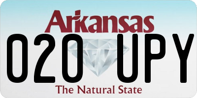 AR license plate 020UPY