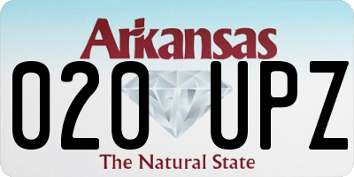 AR license plate 020UPZ