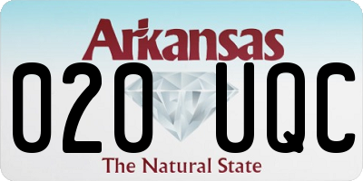 AR license plate 020UQC