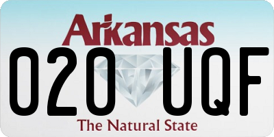 AR license plate 020UQF