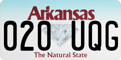 AR license plate 020UQG