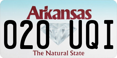 AR license plate 020UQI