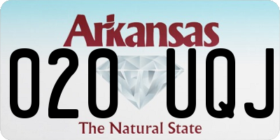 AR license plate 020UQJ