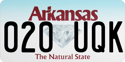 AR license plate 020UQK