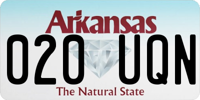AR license plate 020UQN