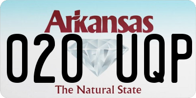 AR license plate 020UQP