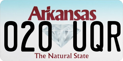 AR license plate 020UQR