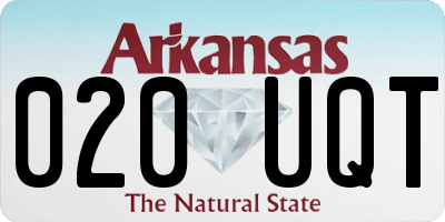 AR license plate 020UQT