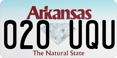 AR license plate 020UQU